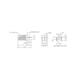 HS-SMAF Edge Type For 1.73 PCB Connector (12.4G)_L16.6_Web1